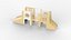 Toddler play Toboggans Structure 3