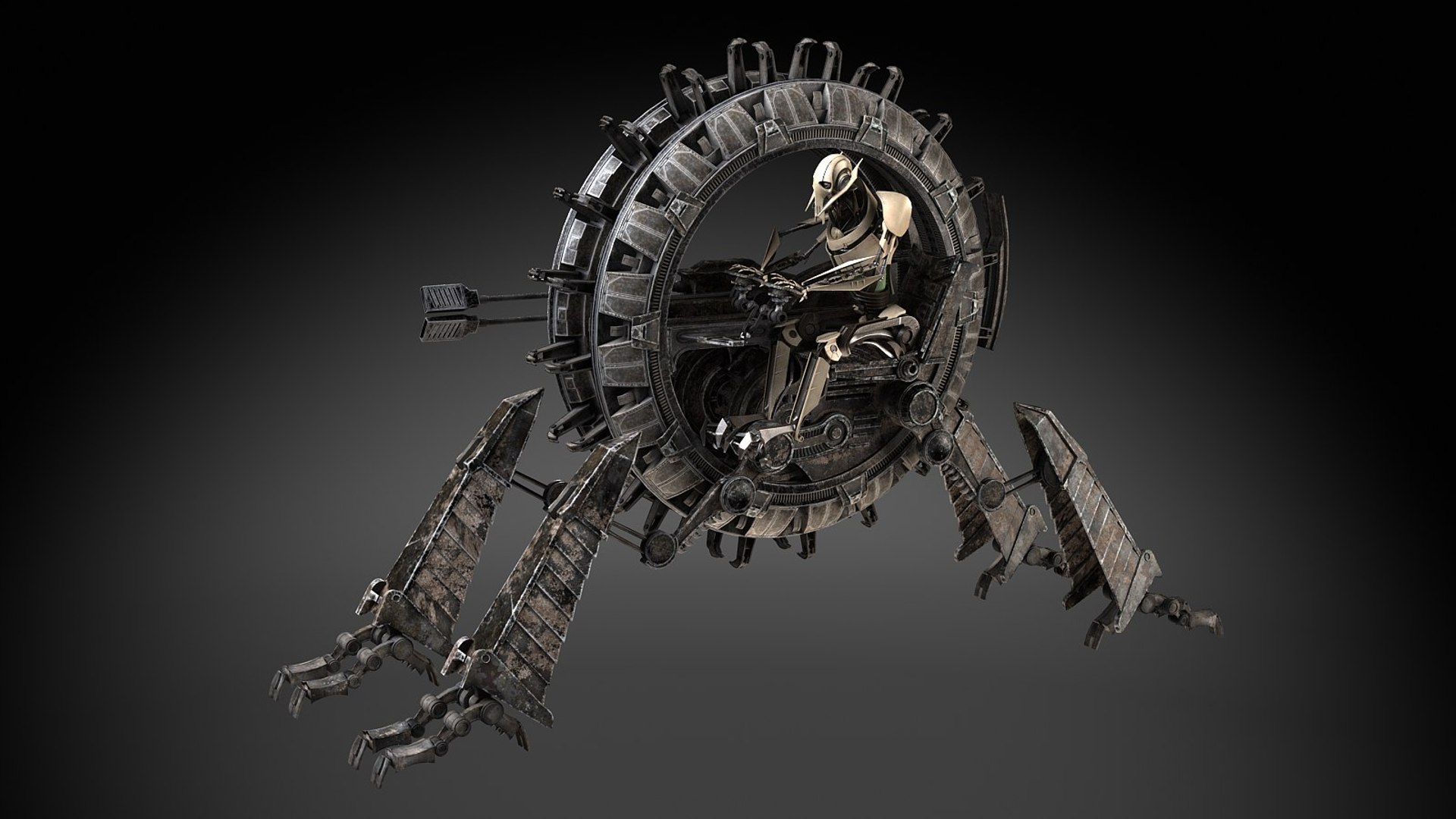 Grievous Wheel Bike 3d Model