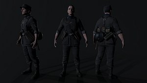 Wehrmacht soldier 2 3D model