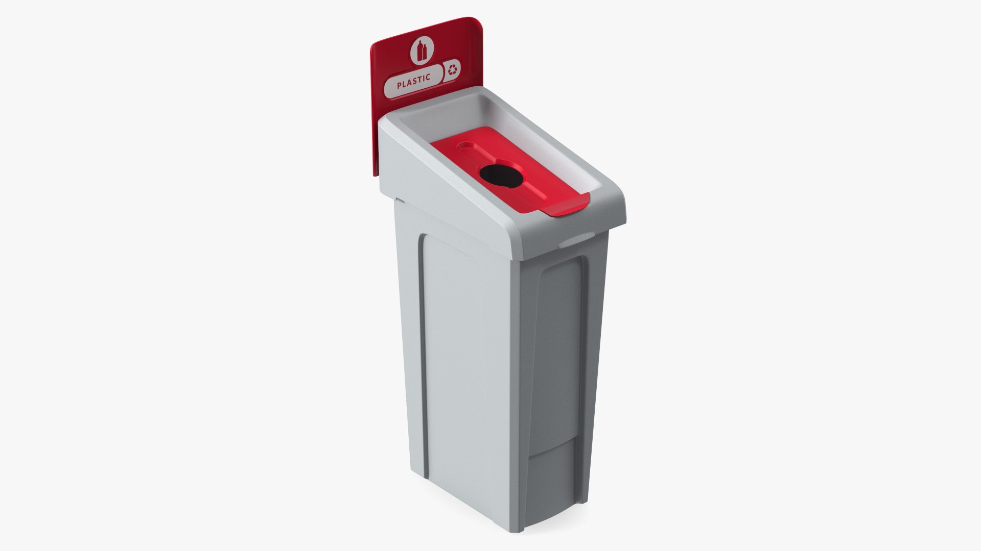 Plastic Waste Recycling Container 3D model preview