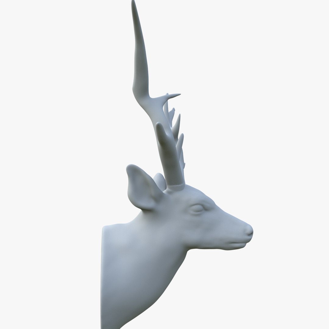 3D Deer Head Scarecrow Model - TurboSquid 1263987