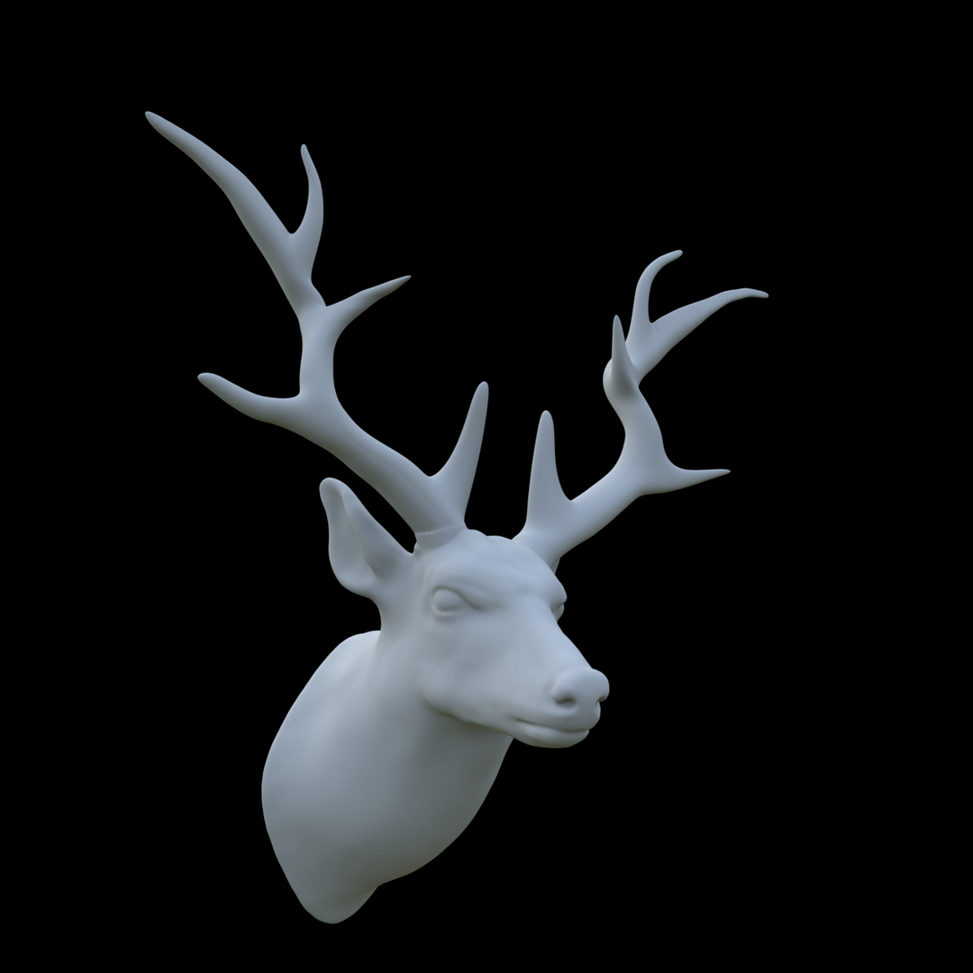3D Deer Head Scarecrow Model - TurboSquid 1263987