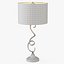 Lampada da tavolo girevole in nickel