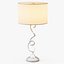 Lampada da tavolo girevole in nickel