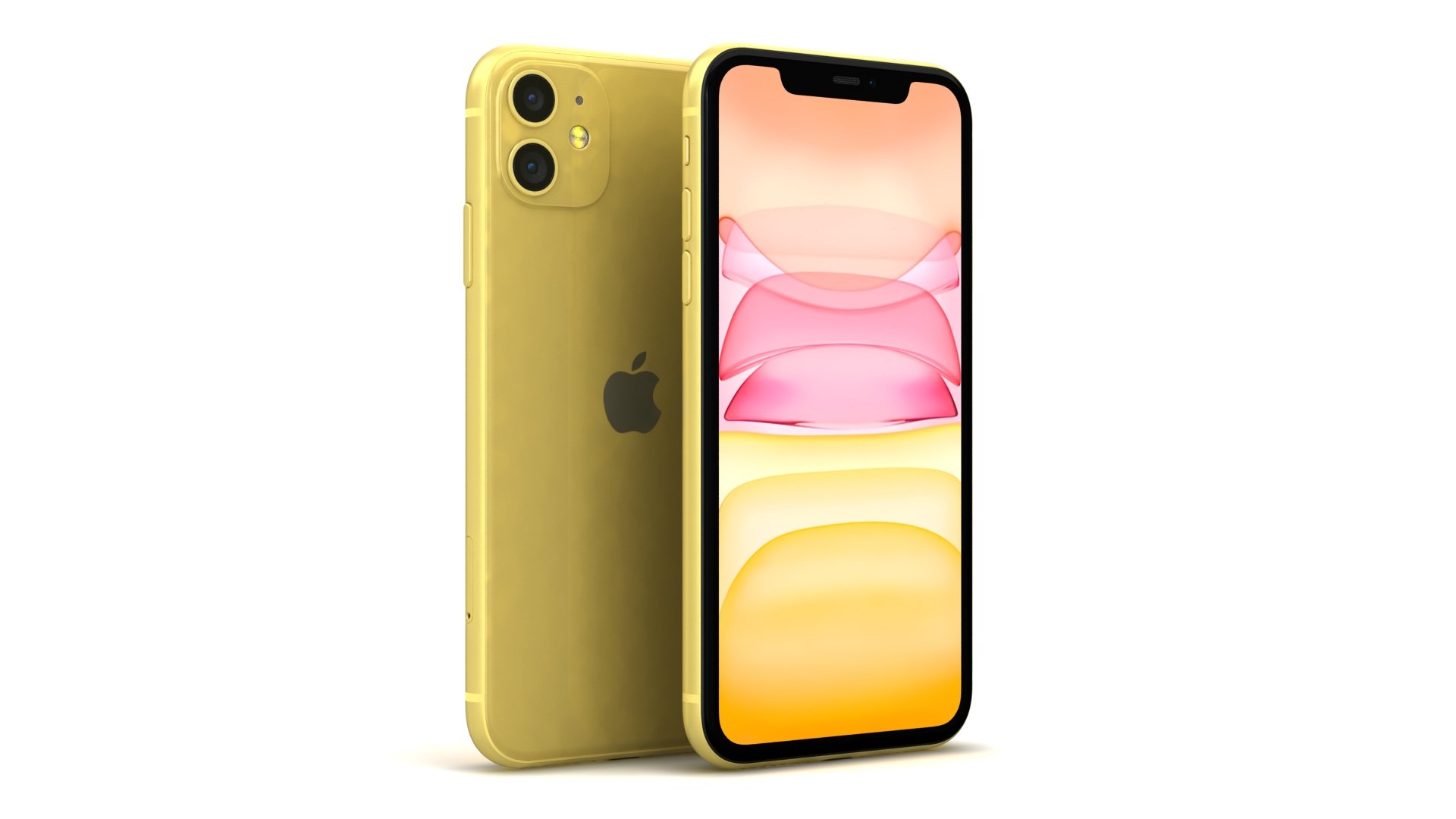 3D Apple Iphone 11 Yellow - TurboSquid 1457746