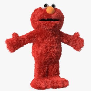 Elmo Full Body Hand Puppet Fur Rigged