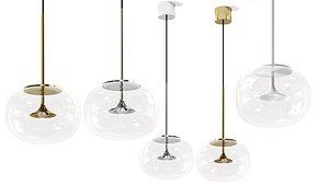 3D Alive Glass And Aluminium by Leds C4 Pendant Lamp