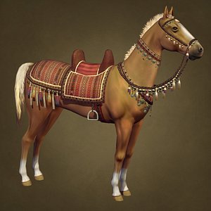desert horse 3d model