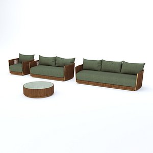 3D Multi-set of Lounge Furniture
