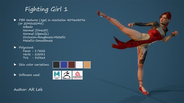 3D Fighting Girl 1