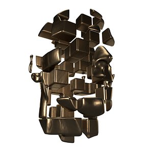 abstract head 3D model