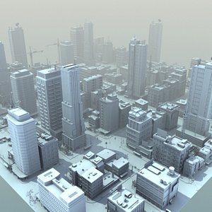 3d model city buildings hd