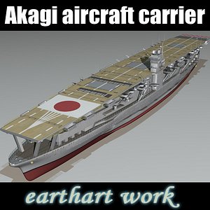 Akagi WW2 Japanese aircraft carrier (1935-1942)