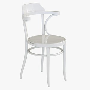 3D model Viennese white lacquer chair