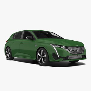 Peugeot 308 GT Hybrid 225 3D model