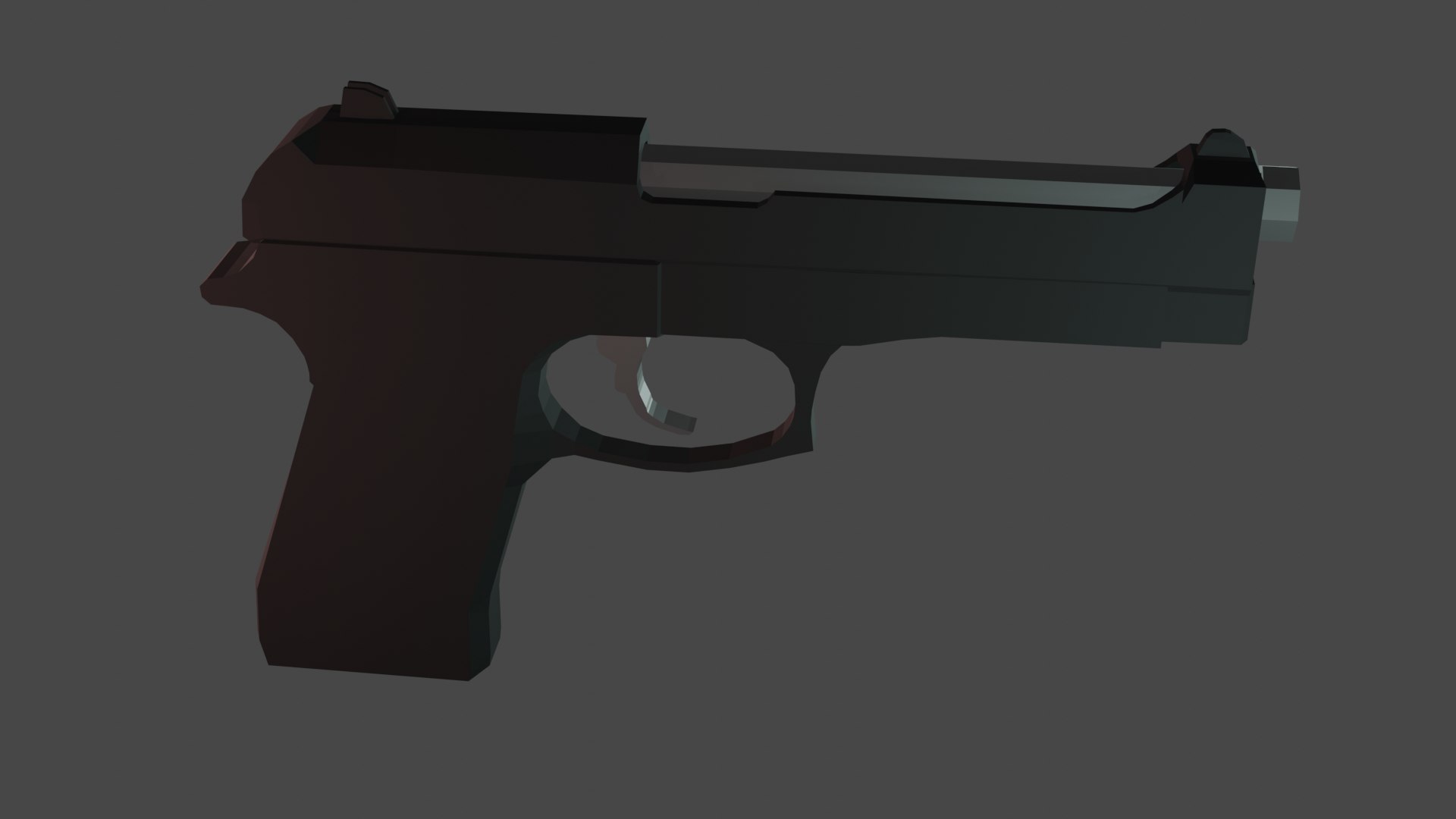 Beretta M9 3D Model - TurboSquid 1464302