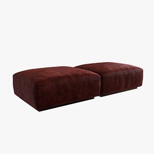 pouf textile 3d model