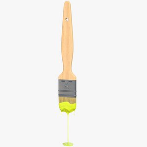 Paint Brush With Drip Paint