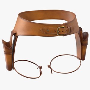 Double Gun Belt Brown