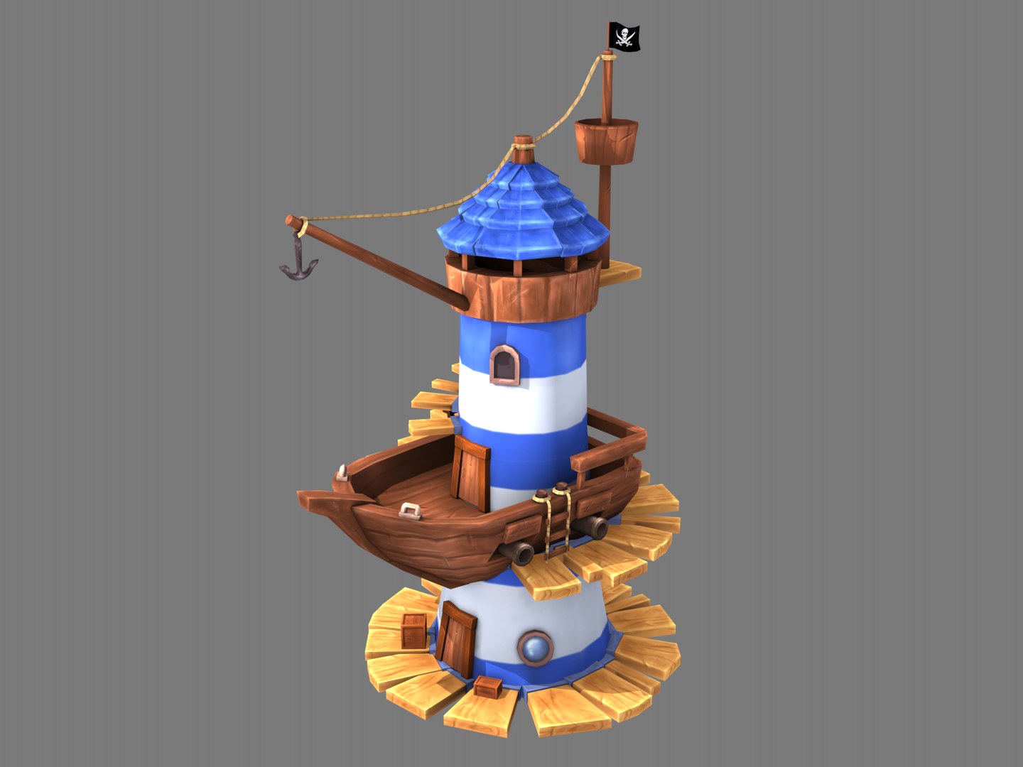 Stylized Lighthouse Model - TurboSquid 1416718