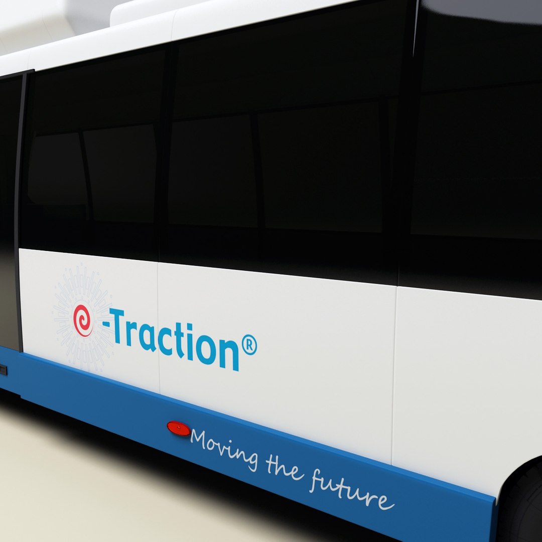 Realistic Bus E-traction V2 3d Model