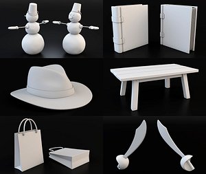 cartoon models collection 01 3D