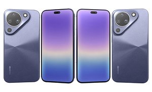 Huawei Pura 90 Blue 3D model