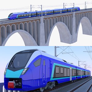 3D Viaduct with Stadler Kiss model