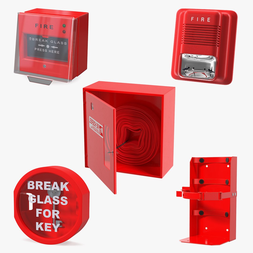 Fire Alarm Tools Collection 2 3D model preview