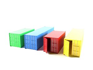3D container industrial model