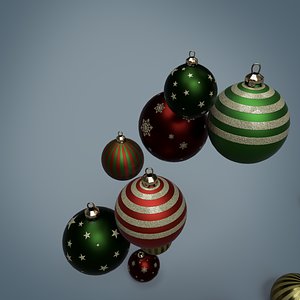 PBR Christmas Baubles Pack