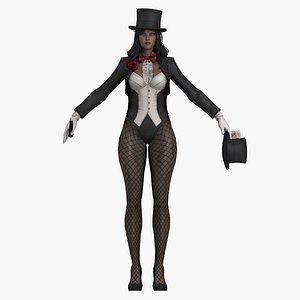 female beauty magician 3D model
