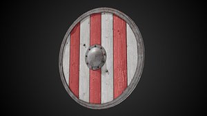 Medieval Viking Shield 3D model