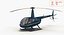 3D model rigged private helicopters 5