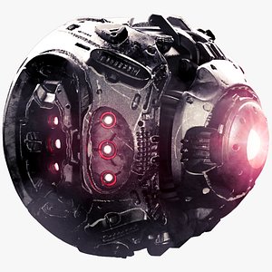 Animated PhotoReal Probe Robot 4K