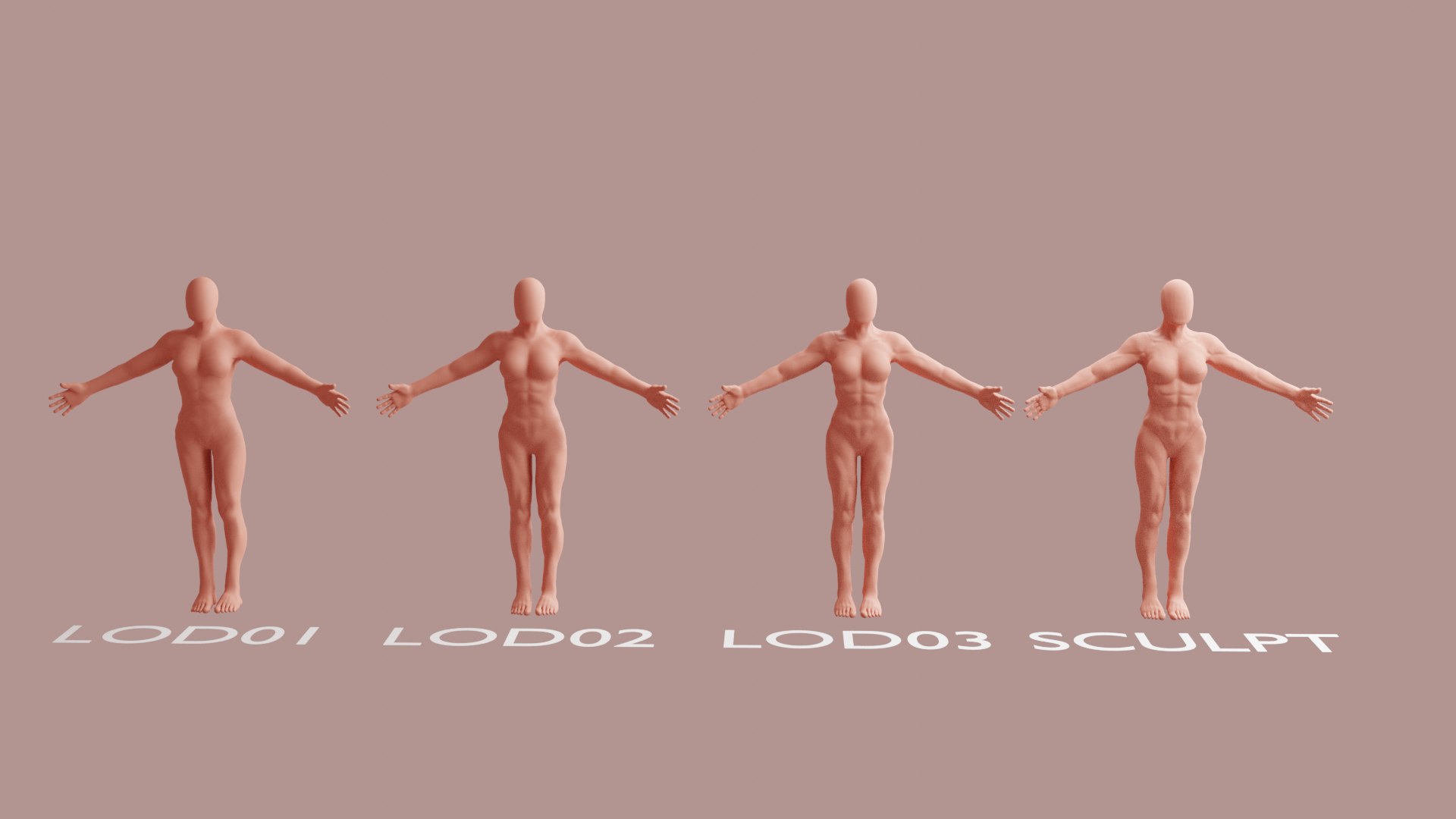 Human Base Model 3D Model - TurboSquid 2053795