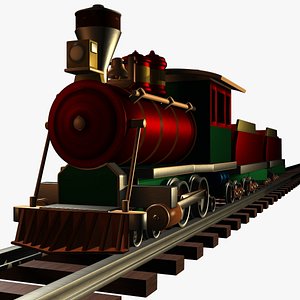 3D train christmas model
