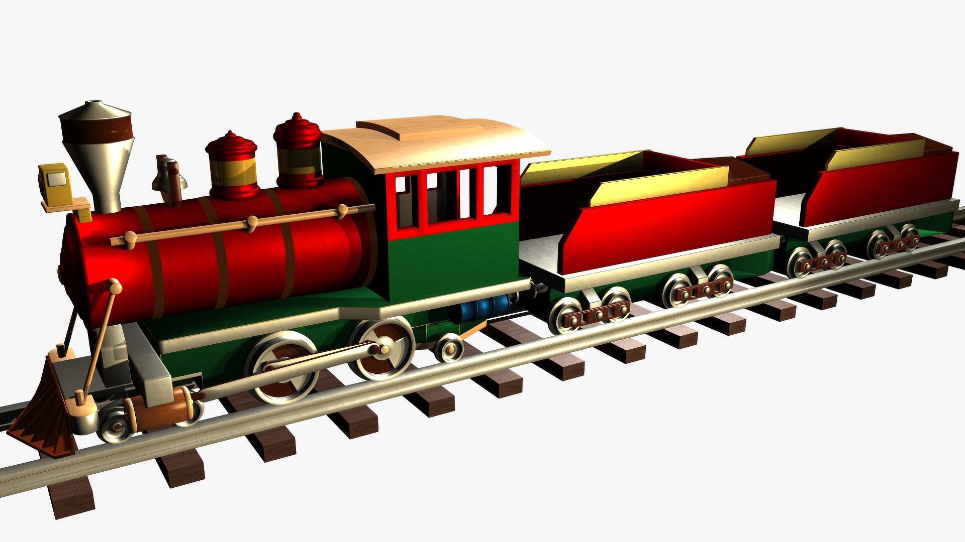 3D train christmas model - TurboSquid 1665212