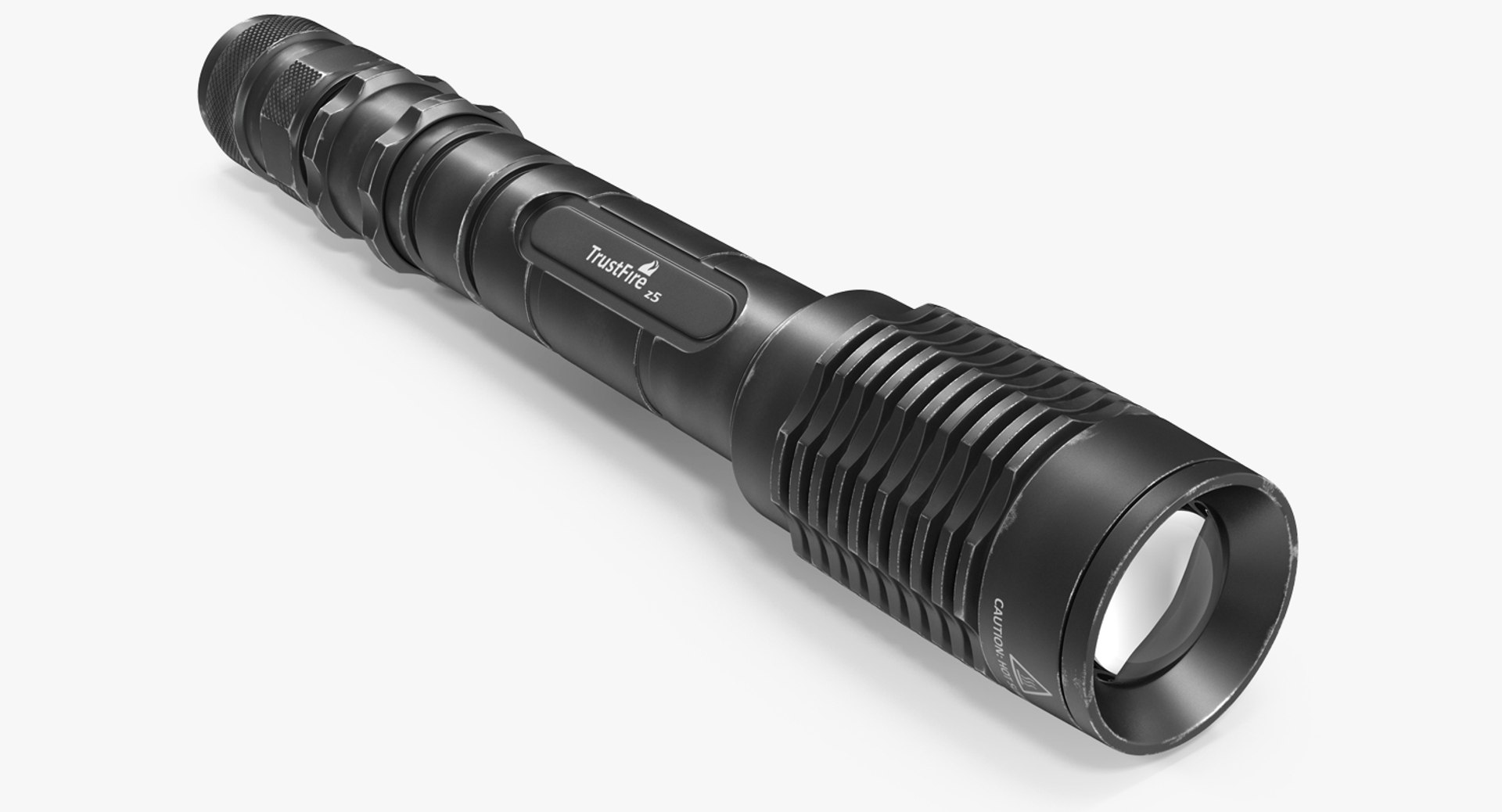 LED Flashlight Trustfire z5 3D model preview