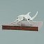 House Decoration Rhinoceros Beetle Statue Low-poly 3D model