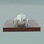 House Decoration Rhinoceros Beetle Statue Low-poly 3D model