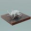 House Decoration Rhinoceros Beetle Statue Low-poly 3D model