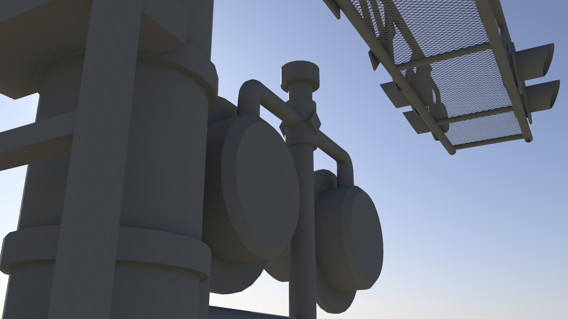 3d Rail Road Post