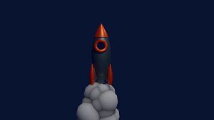 fantasy rocket 3D model