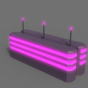 PBR Sci-Fi Building A18 3D model