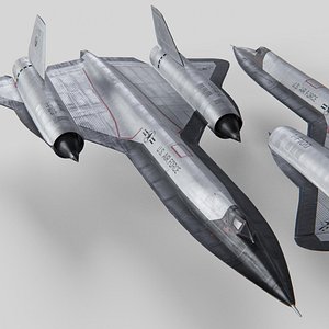 3D Lockheed SR 71 Blackbird Exterior model