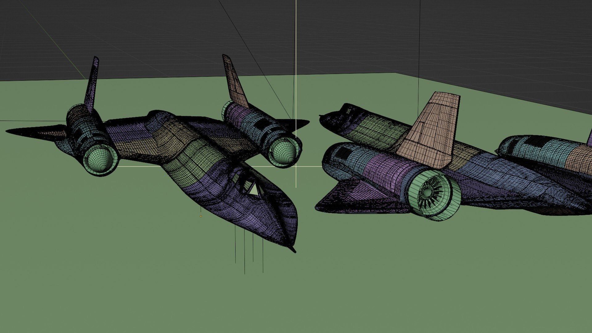 3D Lockheed SR 71 Blackbird Exterior Model - TurboSquid 2109587