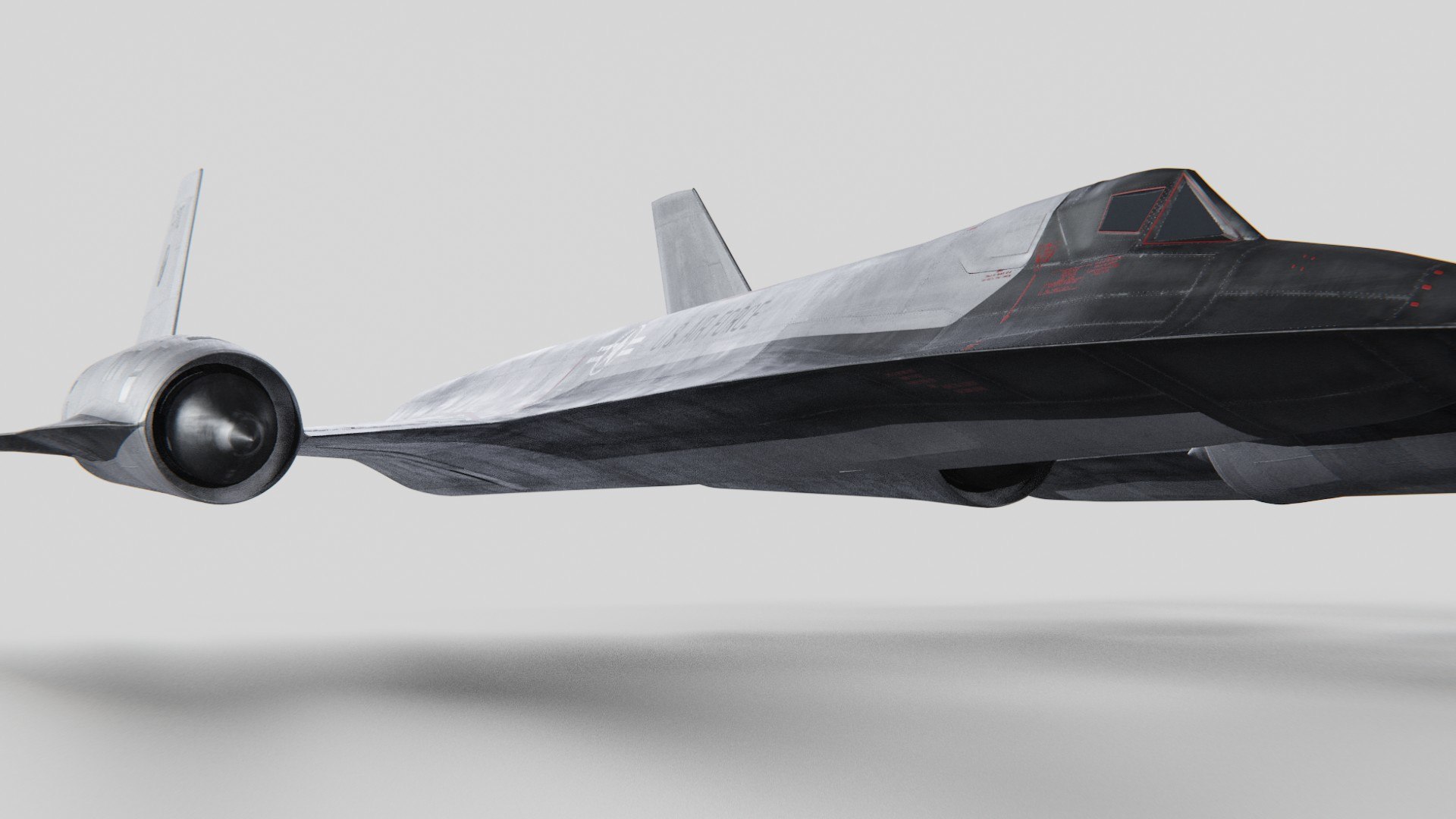 3D Lockheed SR 71 Blackbird Exterior Model - TurboSquid 2109587