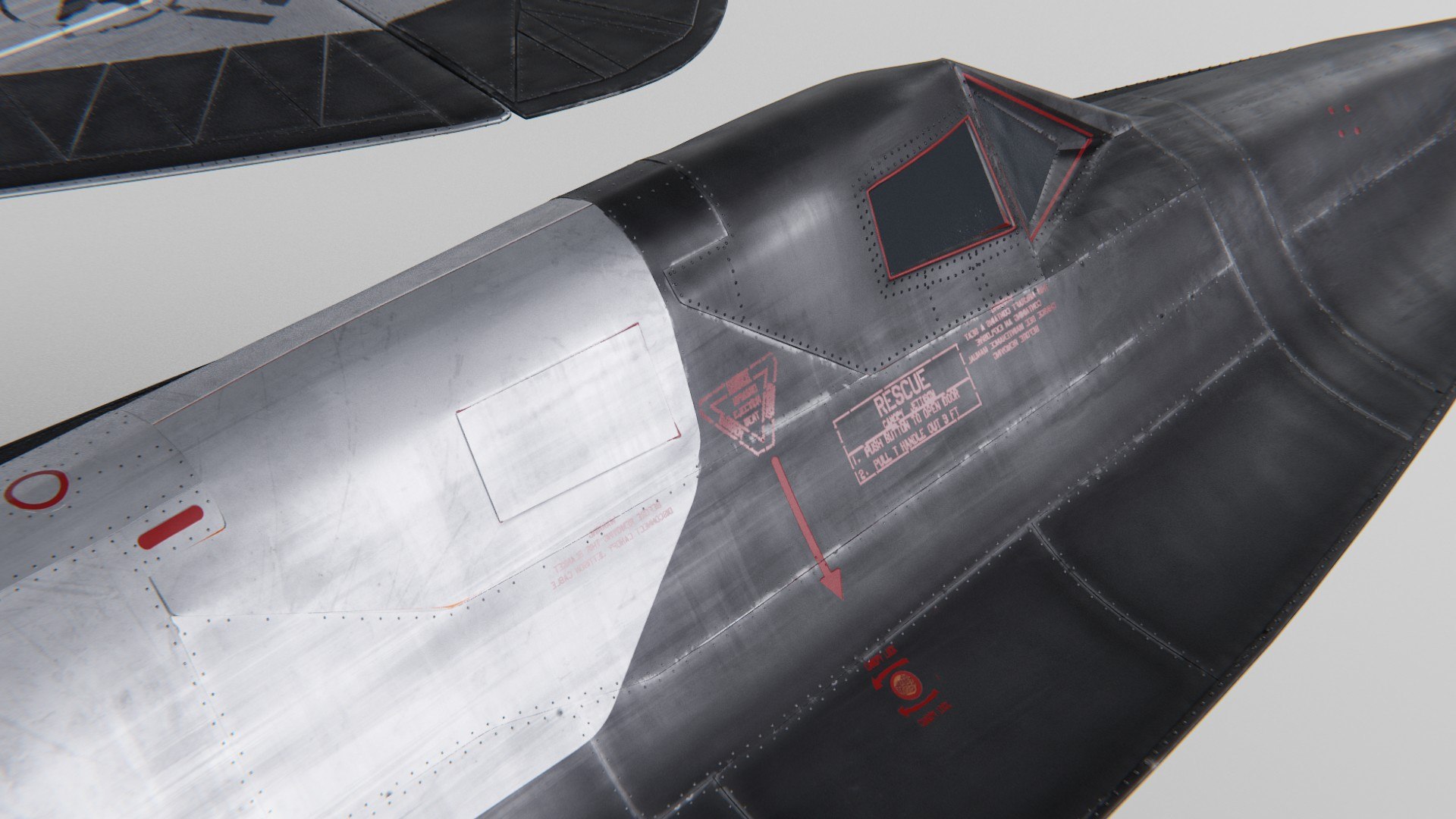3D Lockheed SR 71 Blackbird Exterior Model - TurboSquid 2109587