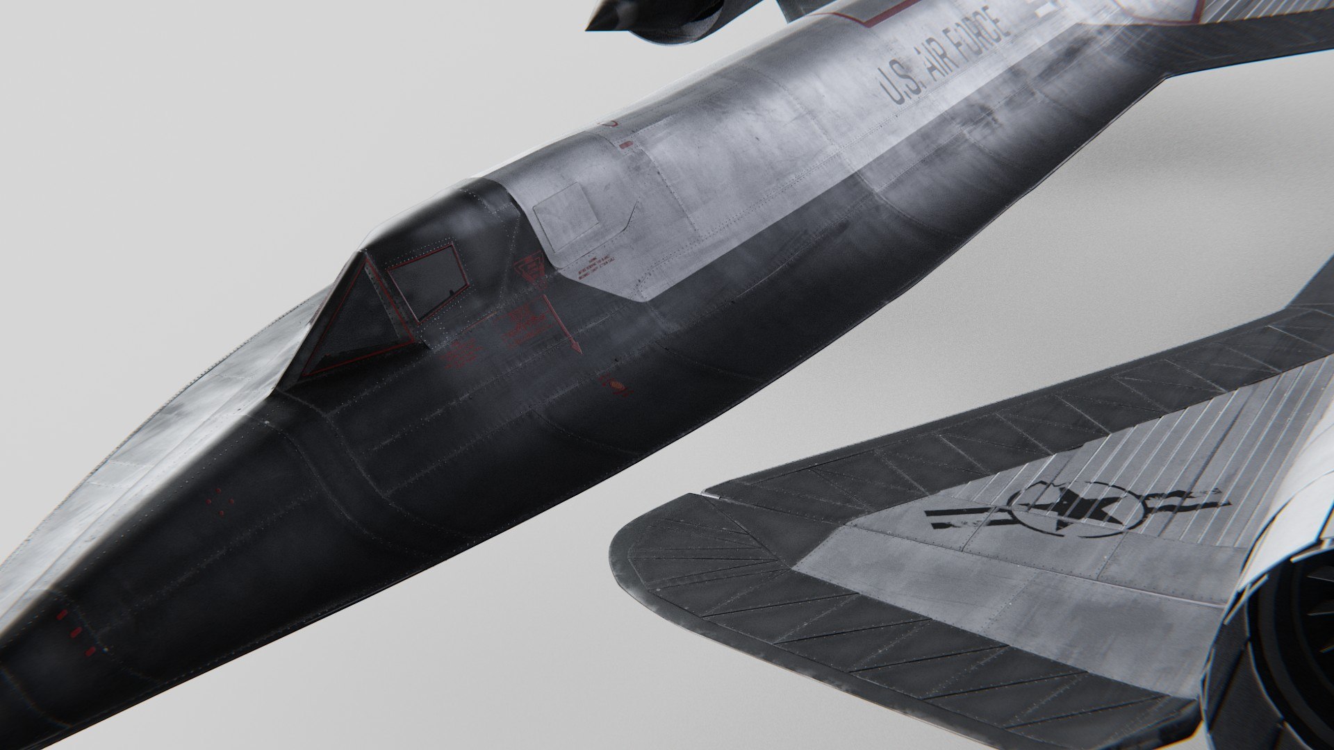 3D Lockheed SR 71 Blackbird Exterior Model - TurboSquid 2109587